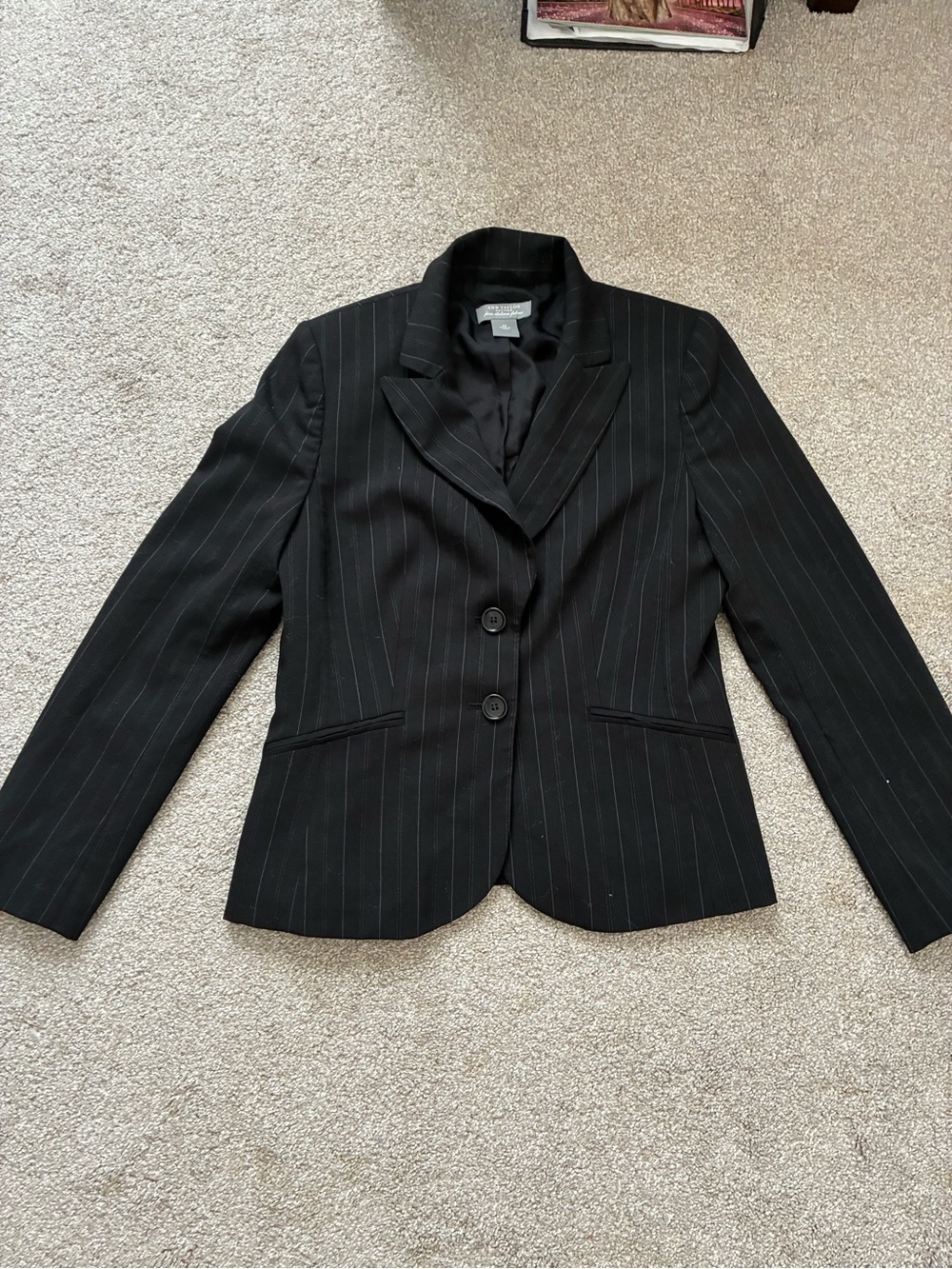 Ann Taylor Black Pinstripe Women's Blazer